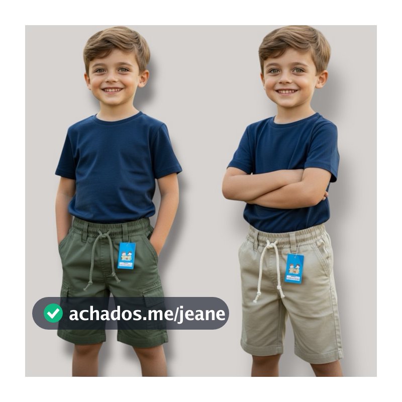 Bermuda De Sarja Infantil e Juvenil do Tamanho 4 ao 16 Social Menino Festa Arrumado Básico Casual
