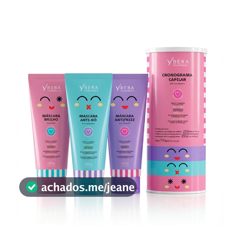 Kit Cronograma Capilar Kids para Menina - Fashion Gold