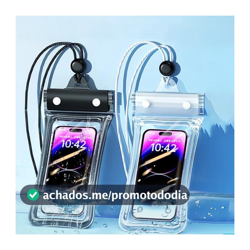 Capa Bolsa Prova d'Água Universal - KTransparente Impermeável para Celular