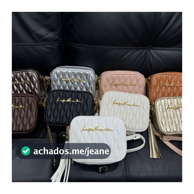 Bolsas Luiza B Quadradas com Alças de Correntes