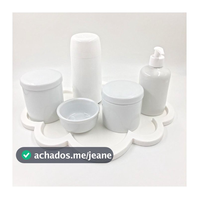 Kit Higiene Bebê Porcelana Nuvem Clean  250ml 6 Peças
