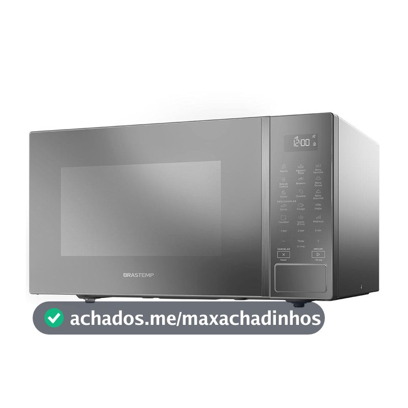 Forno de Micro-ondas Brastemp BMS46AR Alta Capacidade com 18 Receitas Pré-Programadas 32L