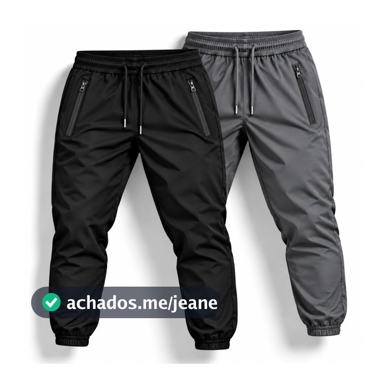 Kit 2 Calça Jogger Masculina Dry Fit Esportiva Academia Corrida Premium Esporte Slim Fit