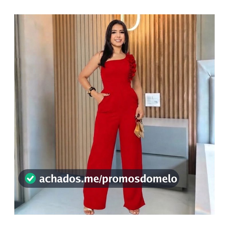 Macacão Feminino Longo  Pantalona Duna premium Bolsos  Casual social casamento formaturas eventos