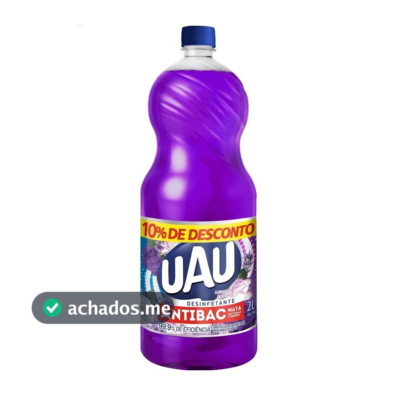 Desinfetante Uau Antibac Lavanda E Rosas 2L
