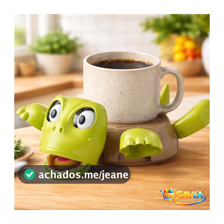 Porta Xícara Tartaruga Suporte Copo Café Decorativo Criativo Mesa Cozinha