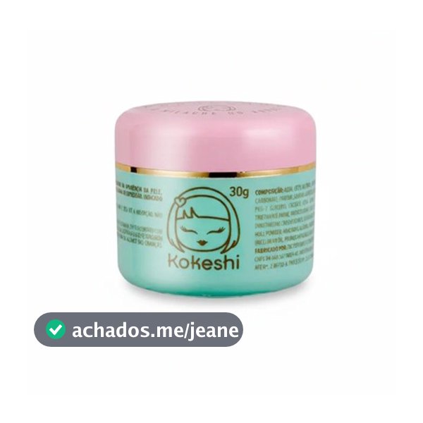 Creme Hidratante Facial Kokeshi Pele de Porcelana