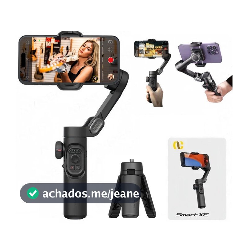 Estabilizador Smart XE Gimbal De 3 Eixos Controle APP Sensor De Movimento Gimbal para Smartphone