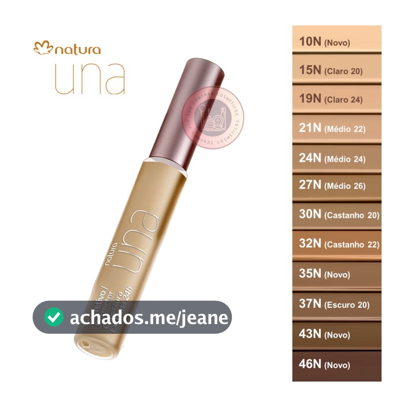 Corretivo Cobertura Extrema 24h Una Natura - 8ml (Efeito matte)
