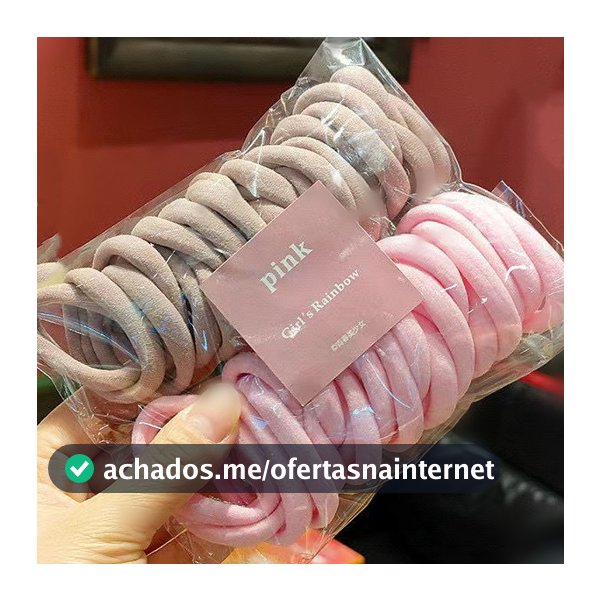 kit 50  Elástico de MEIKE1 Cabelo  Criança Adulto Rabicó 50 Unidades