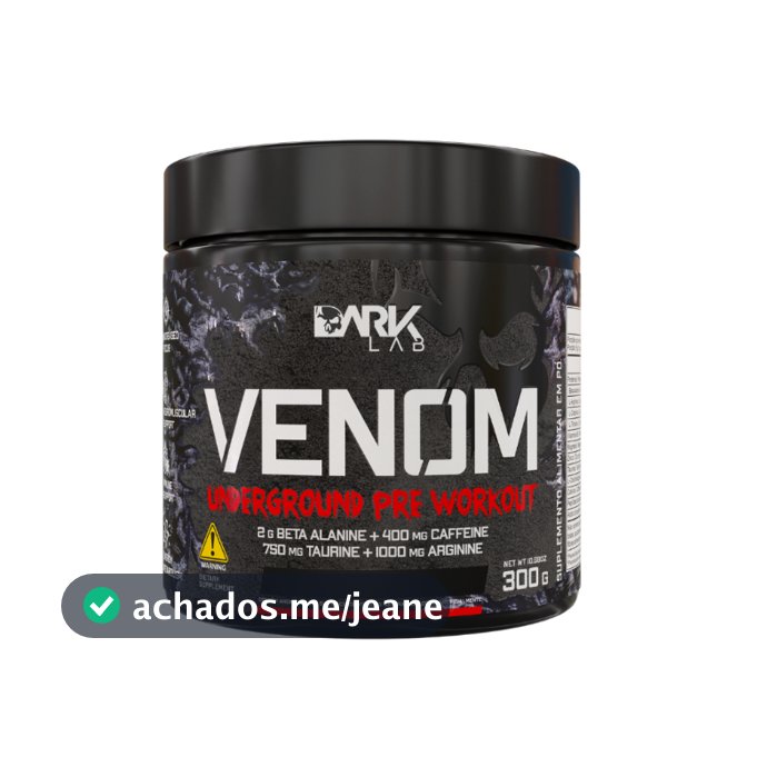 Pré Treino Venom Underground Pre Workout 300g Dark Lab