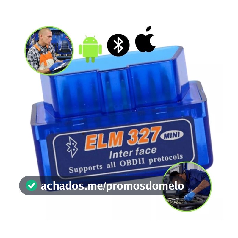 Scanner Automotivo Bluetooth Obd2 Android EML 327 - Pronta Entrega - Mini Scanner