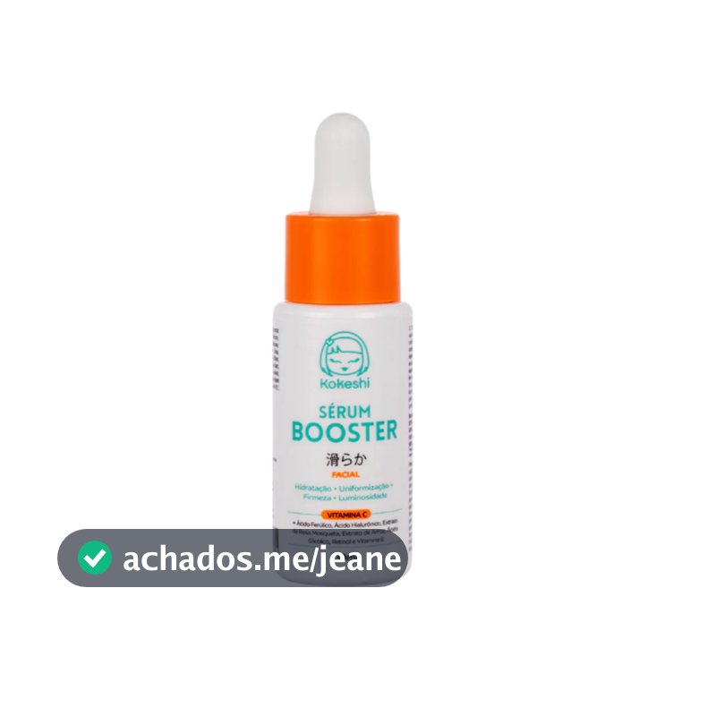 Sérum Booster Kokeshi Vitamina C Com Ácido Hialurônico Retinol 30ml