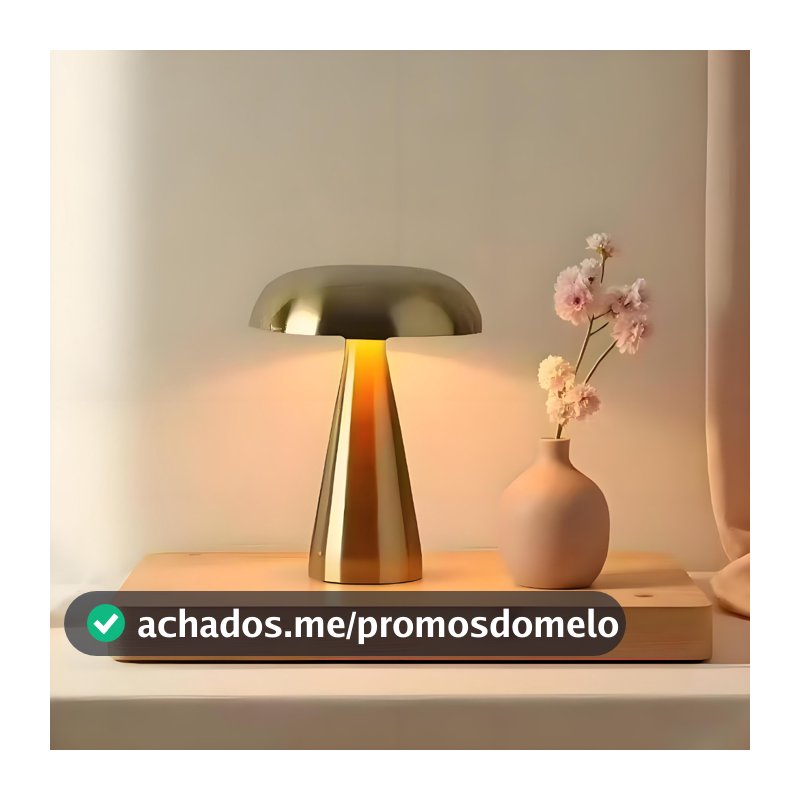 Luminária De Led Com Sensor De Toque Forma De Cogumelo