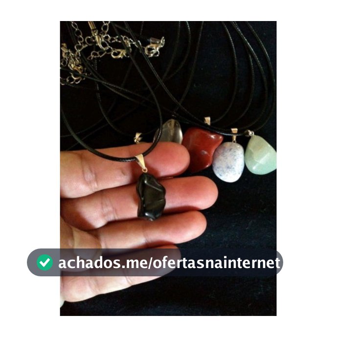 Colar pedra rolada colar unisex colar feminino colar masculino colar cristal colar onix
