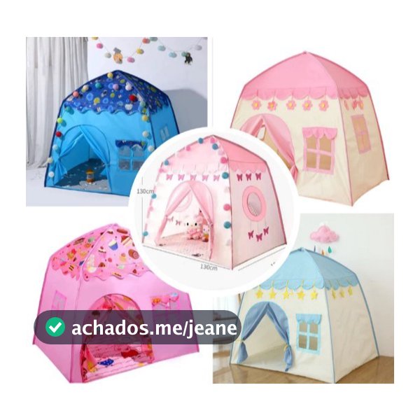 Barraca Tenda menina cabana casa menino Infantil Dobrável Menor Preço com/sem luz promocao