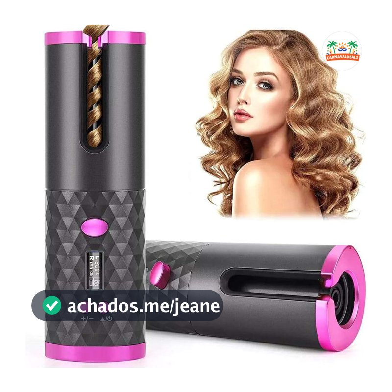 Modelador De Cachos Automático Sem Fio Portátil USB Profissional