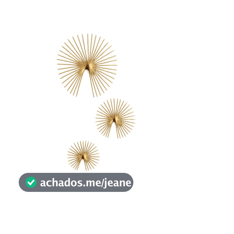 Trio Girassol de Parede Metal Decorativo