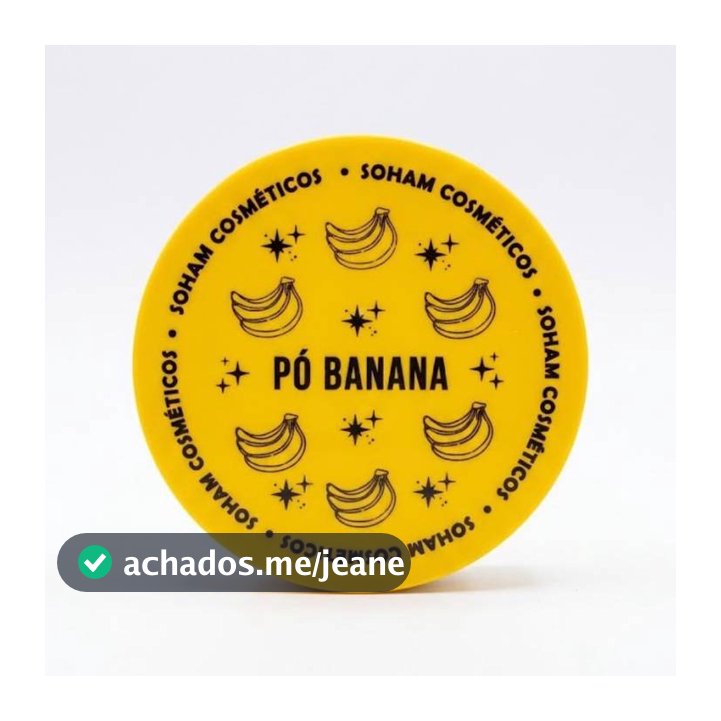 Pó Banana Soham Cosméticos – Pó Solto Finalizador e Selador Facial