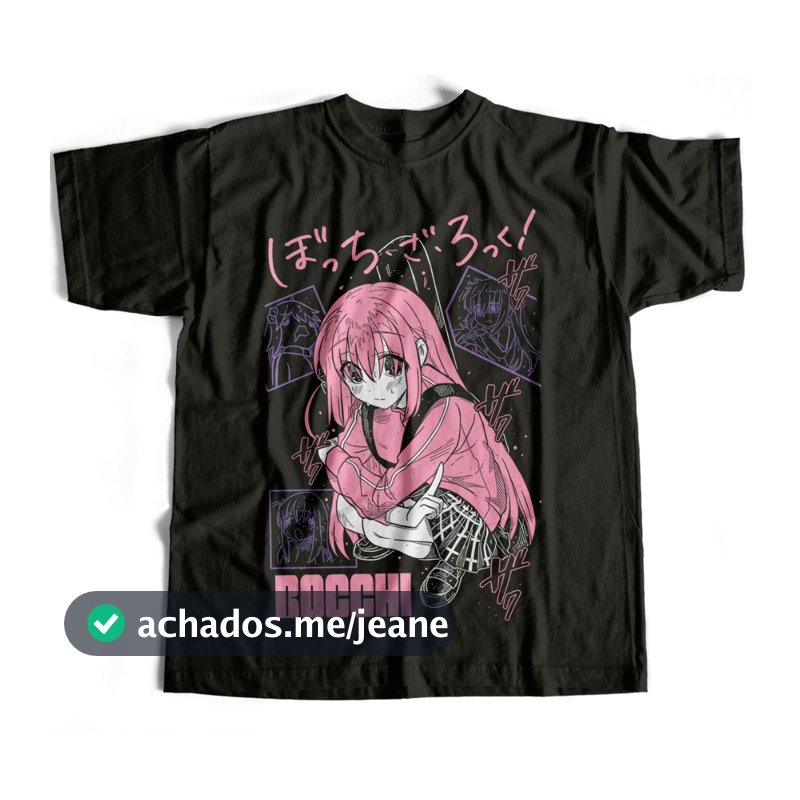 Camiseta Básica Hitori Gotoh V10 Bocchi The Rock