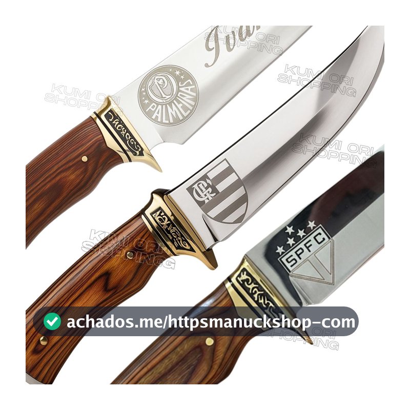 Faca Para Churrasco Profissional Luxo Personalizado Seu time