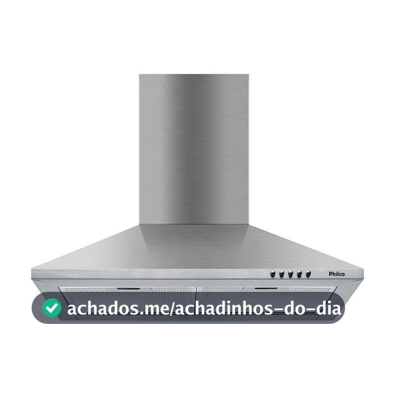 Coifa Pirâmide Philco 60cm 2 em 1 Inox 4 Bocas PCO62I