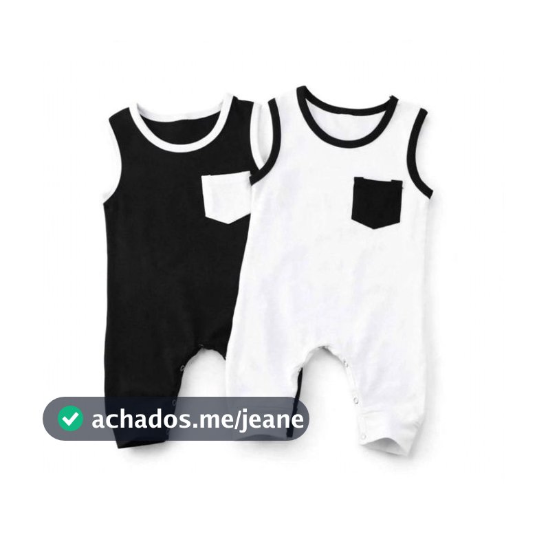 Macacão Bebê Menino Regata Confortável