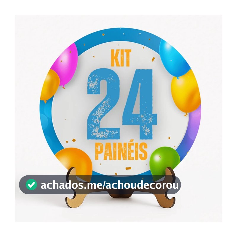 Kit 24 Painéis Redondo 50x50 em Tecido Sublimado - Escolha Seu Tema em nosso catálogo