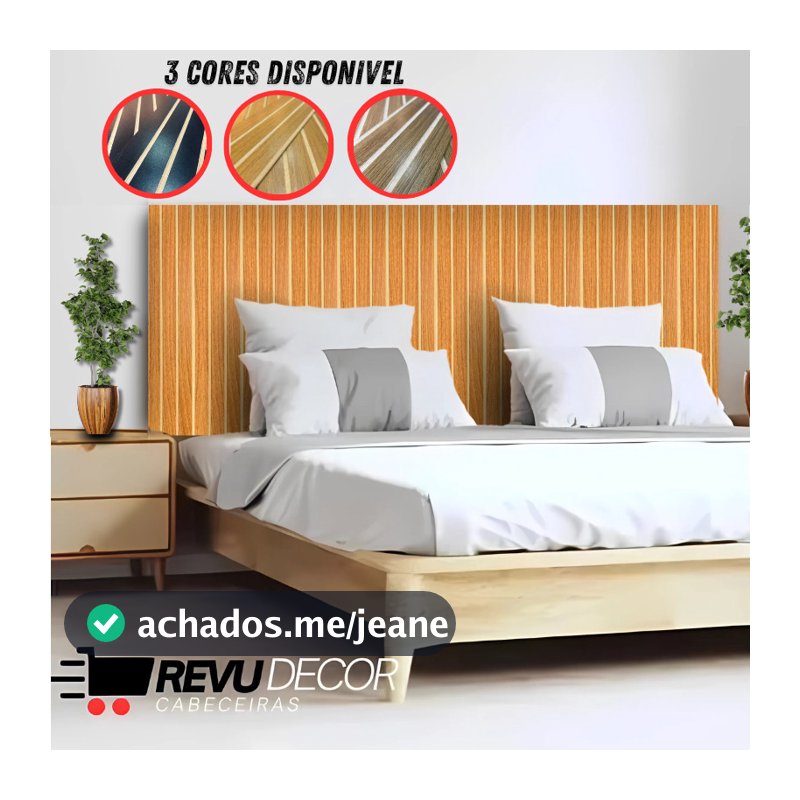 Kit 10 Cabeceira Ripada King Queen Casal Solteiro 11x45-cm