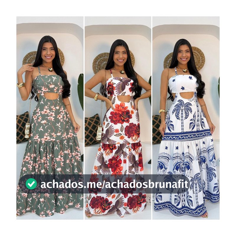 Vestido Longo Com FORO e BOJO, Feminino Com manga Variados super confortáveis e leves qualidade e durabilidade