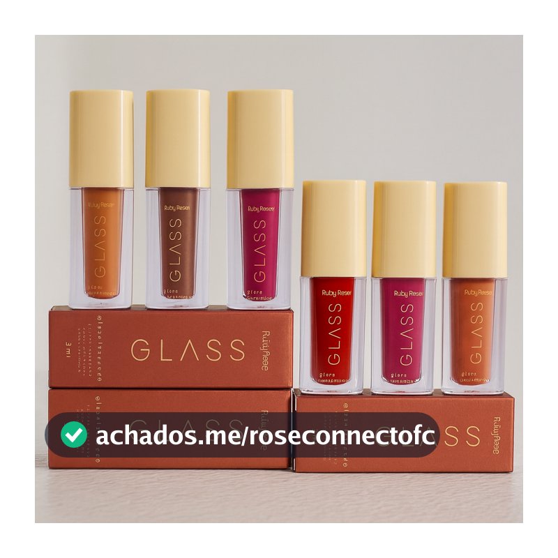 Gloss Laqueado Glass By Ruby Rose Brilho Labial Intenso Maquiagem Lábios