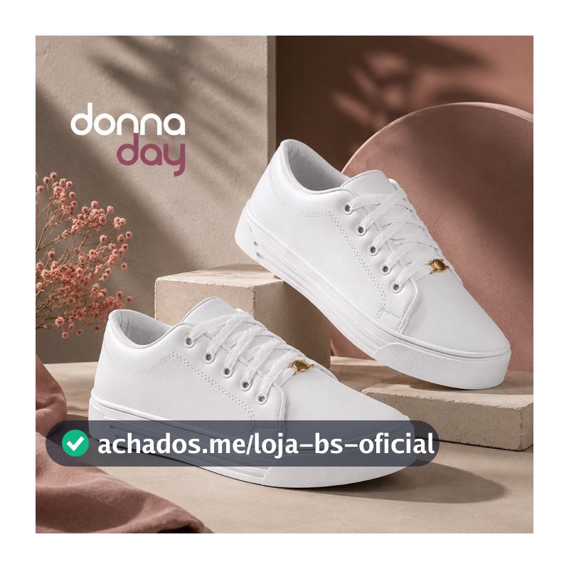 Tenis Feminino Casual Donna Leve Confortavel Basico Dia a Dia Minimalista Versatil