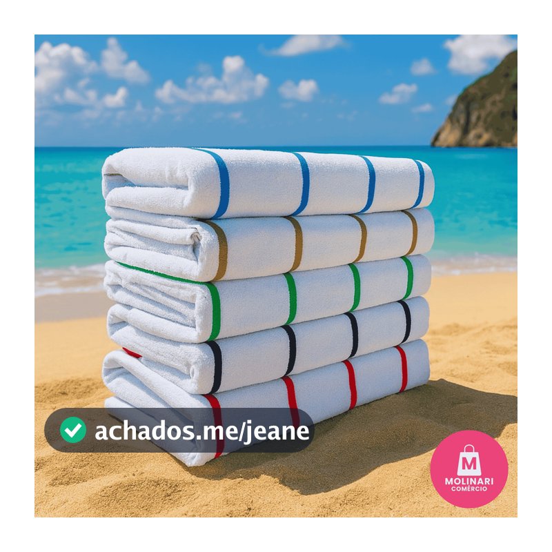 Toalha de Praia Banho Piscina Hotel 420g Grossa 75x150cm Grande