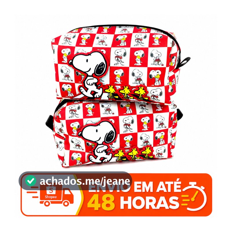 Necessaire Snoopy Organizador Porta fralda Farmacinha G