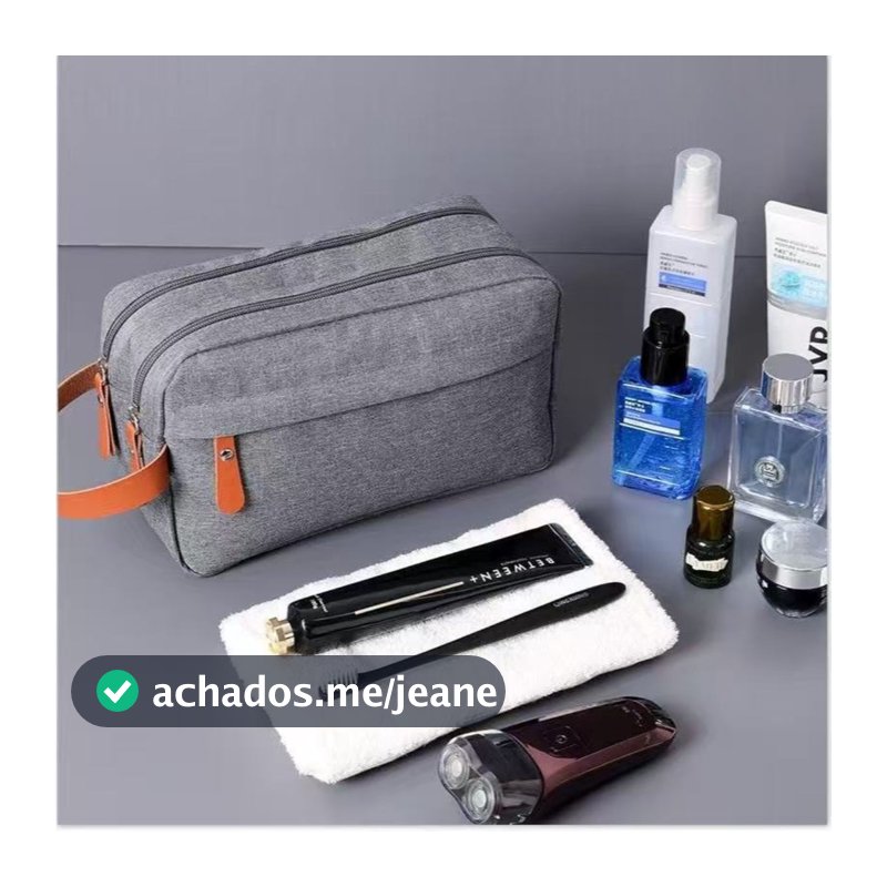 Necessaire Masculino Grande Viagem Organizadora Impermeável com Alça Yobel.Loja