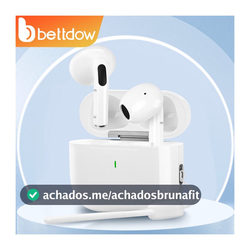 Fones de ouvido Bluetooth 5.3 com cancelamento de ruído à prova d'água IPX5 da BETTDOW com microfone integrado