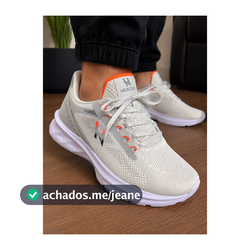 Tênis Header Run - Conforto E Estilo Esporte Casual Masculino