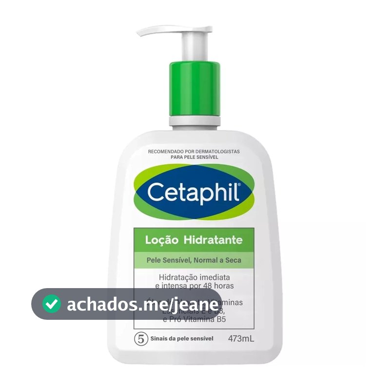 Cetaphil Loção Hidratante Corpo e Rosto 473ml Pele Normal a Seca