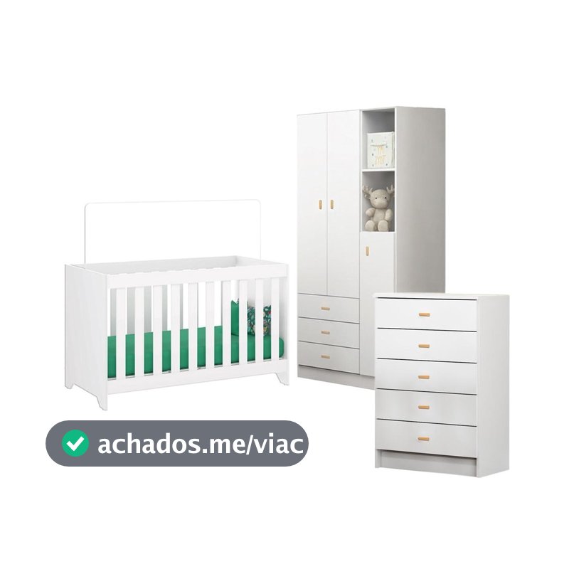 Berço Cômoda Guarda Roupa Ditália BBI-51 BB-120 BB-322