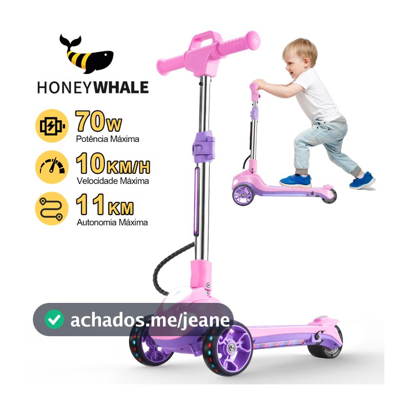 HONEYWHALE RM2 Pro Patinete Elétrico Infantil, 70W-10KM/H-11KM, Motor-Velocidade-Autonomia