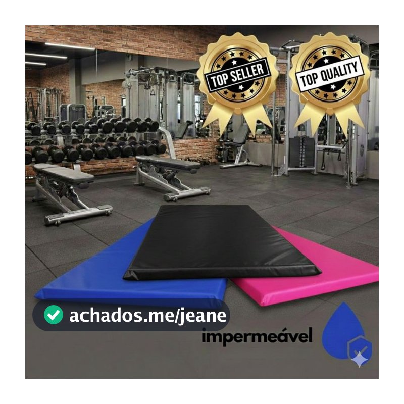 Colchonete Academia Treino Fitness Abdominal espuma D26 90x40x2cm