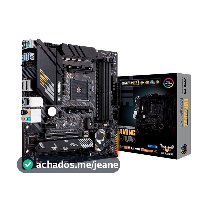 Placa-mãe ASUS TUF Gaming B550m-plus AMD AM4 Matx DDR4 Preto