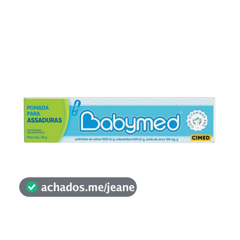 Pomada Para Prevenção De Assaduras Babymed Azul 45g