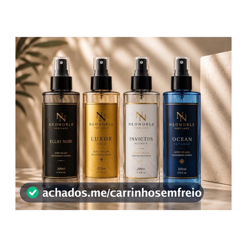 Kit 4 Body Splash Masculino 200ml Perfume Importado Masculino Alta Fixação Longa Duração Deo Colônia NeoNoble