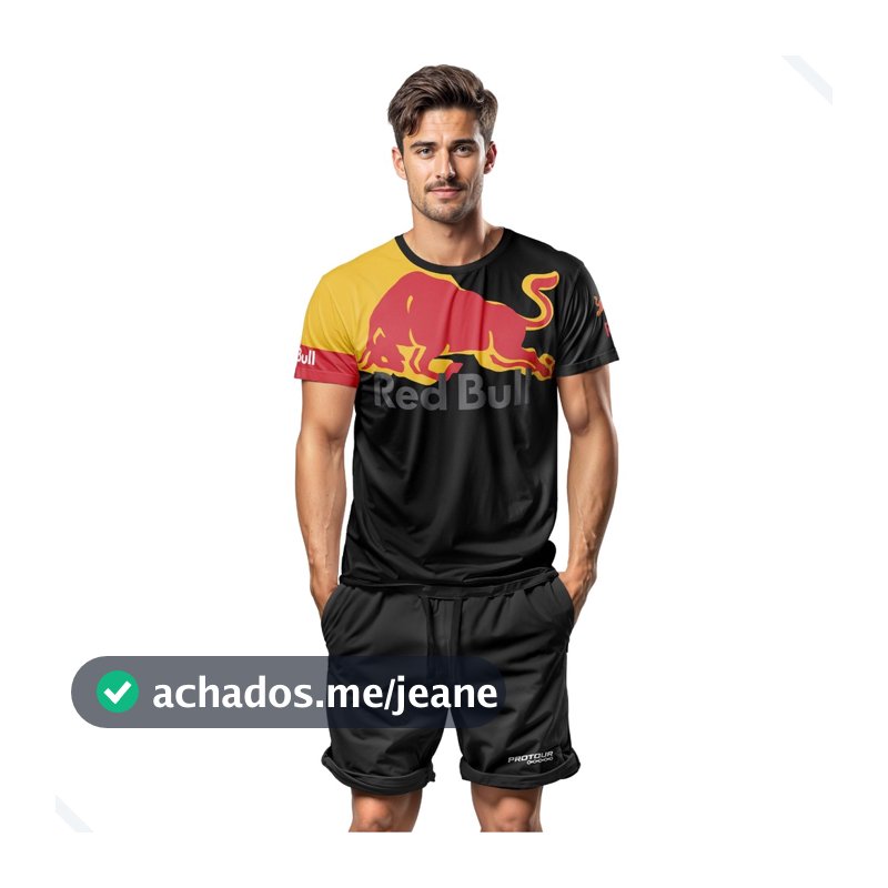 CAMISA MASCULINO CASUAL RED BULL UV 50+