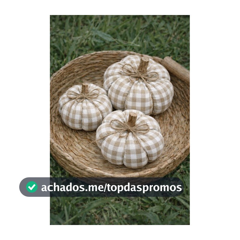KIT 3 ABÓBORAS FARMHOUSE DECORAÇÃO FAZENDA DECORAÇÃO RÚSTICA PUMPKIN