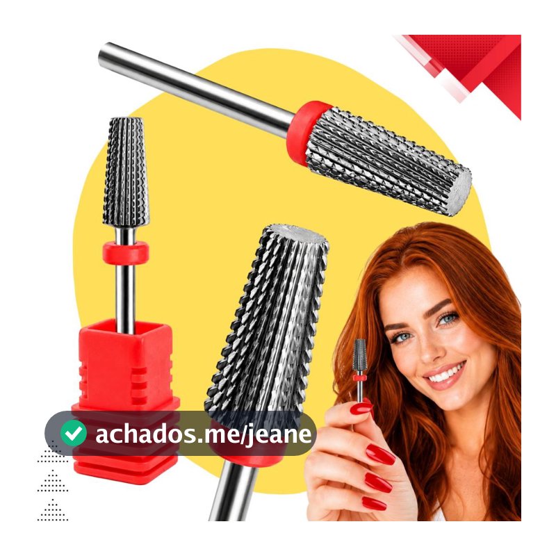 Broca Slim Tungstenio 3x1 Unidade unhas Gel Cortador fresagem Multifuncional brocas corte Metal Envio Imediato