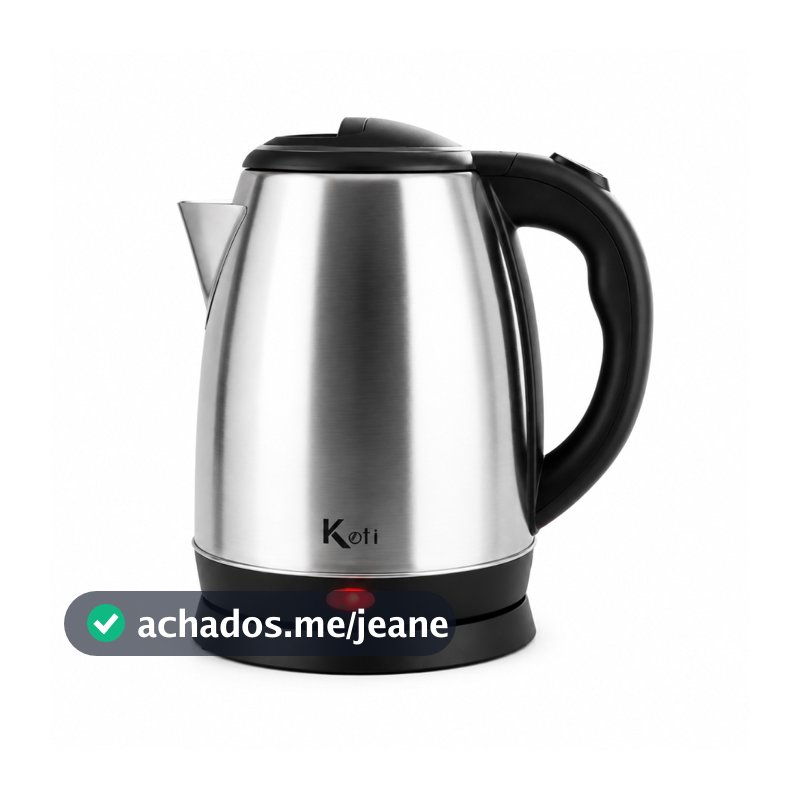 Chaleira Elétrica Jarra Inox 1.8L Ferve Água Rápido Desligamento Automático 110V 220V