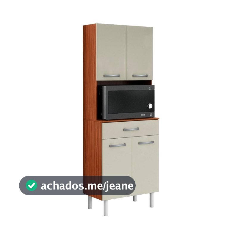 Armário De Cozinha Paneleiro 4 Portas 1 Gaveta Aries