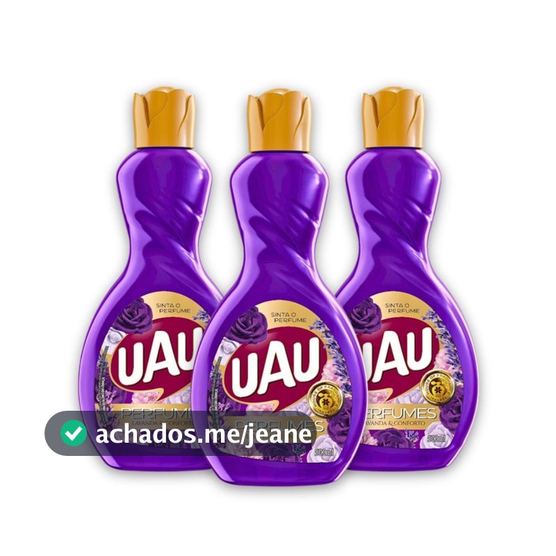 Kit 3un Limpador 500ml UAU Lavanda E Conforto